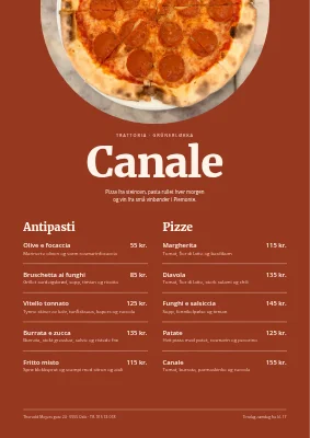 Trattoria — pizza og pasta