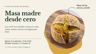 Clase de masa madre — curso de tarde