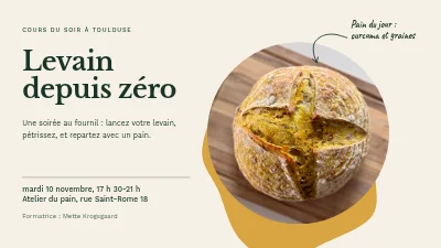 Atelier pain au levain — cours du soir