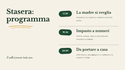 Pagina 2 di Corso sul lievito madre — corso serale