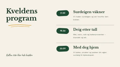 Side 2 av Surdeigskurs — kveldskurs