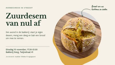Zuurdesemles — avondcursus