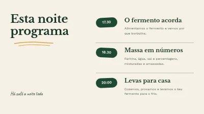 Página 2 de Aula de pão de massa-mãe — curso noturno