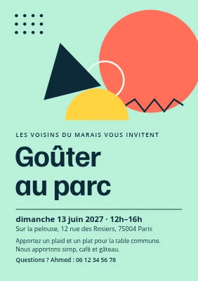 Pique-nique au parc — les voisins vous invitent