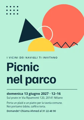 Picnic nel parco — i vicini ti invitano