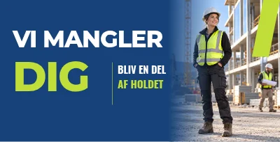 BLIV EN DEL AF HOLDET — Vi mangler