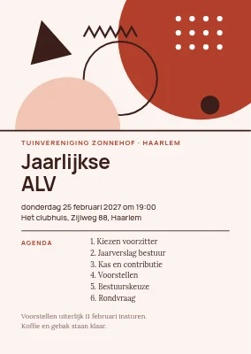 Algemene ledenvergadering volkstuinvereniging — oproep
