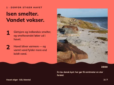 Side 3 af Skolefremlæggelse — klima og havet