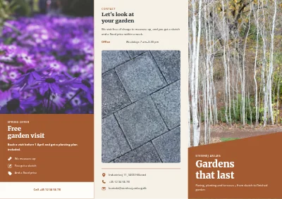 Landscape gardener: garden projects