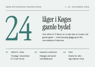 Levende adventskalender — 24 låger
