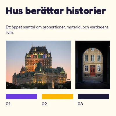 Byggnader berättar historier · färglaboratorium