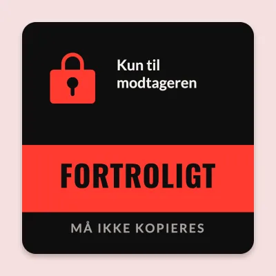 Fortroligt med rødt bånd