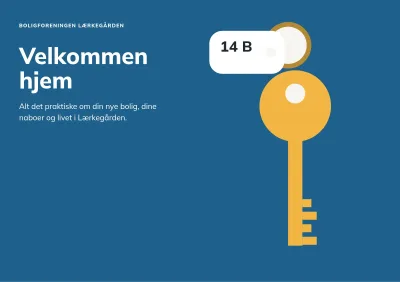 Velkomsthæfte til nye beboere i boligforening – 16 sider