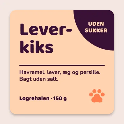 Leverkiks med ingrediensliste