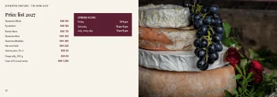 Pages 20–21 of Brochure for a Danish vineyard – 24 pages