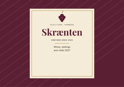 Brochure for a Danish vineyard – 24 pages