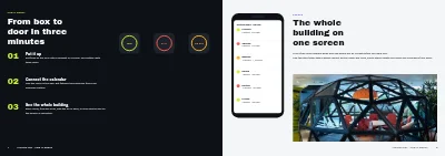 Seiten 4–5 von Product launch for a tech start-up – 8 pages