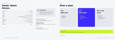Seiten 6–7 von Product launch for a tech start-up – 8 pages