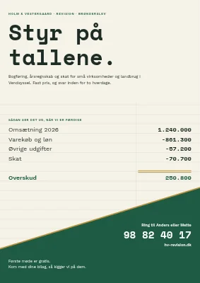 Revisor for små virksomheder i Brønderslev