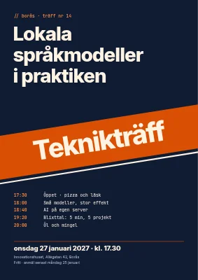 Tech-meetup — språkmodeller