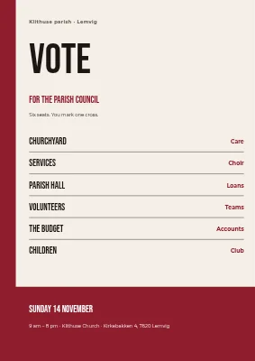 Parish council election in Lemvig