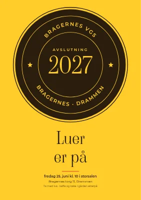 Avslutningsseremoni med segl — plakat