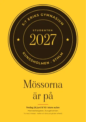 Examensceremoni med sigill — affisch