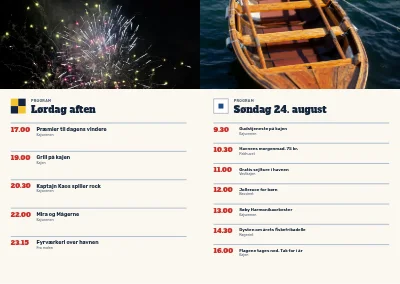 Side 6–7 af Program for havnefest – 12 sider
