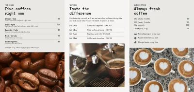 Seite 2 von Coffee roastery: coffees and subscription