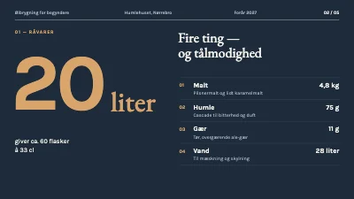 Side 2 af Ølbrygning for begyndere — kursus