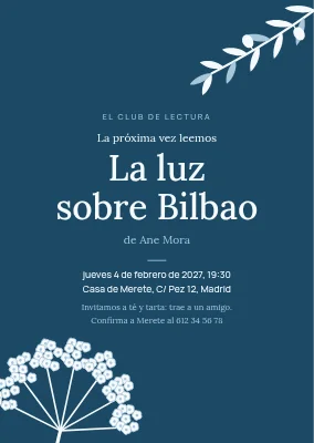 Club de lectura en Holbæk — invitación