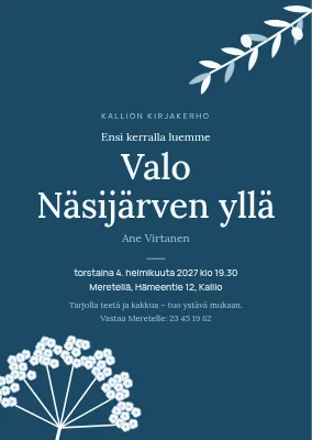 Lukupiiri Holbækissa — kutsu