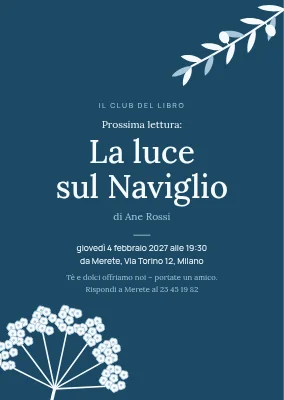 Club del libro a Holbæk — invito