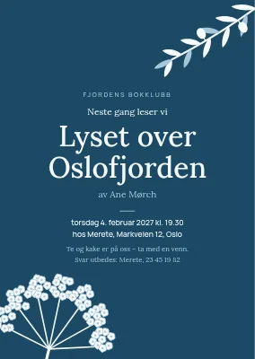 Bokklubb i Holbæk — invitasjon