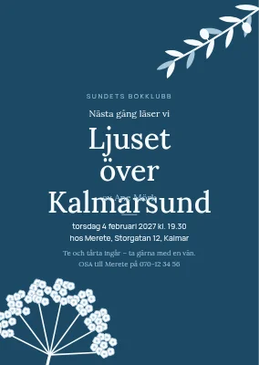 Bokklubb i Holbæk — inbjudan