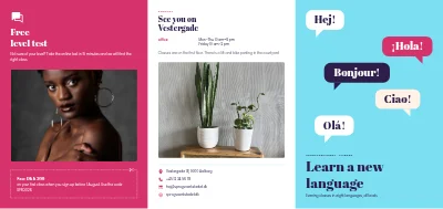 Language school: classes and levels