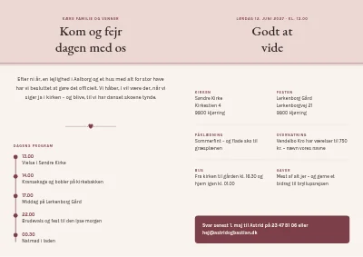 Side 2 af Kirkebryllup med papirbånd