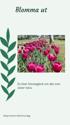 Låt det blomma · trädgårdsanteckningsbok