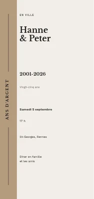 Noces d'argent en ville — Hanne et Peter, Kolding