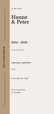 Zilveren bruiloft in de stad — Hanne en Peter, Kolding
