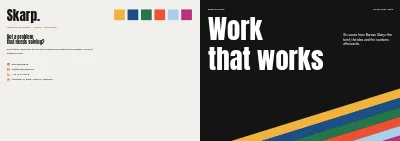 Cover of Case book for an advertising agency – 32 pages