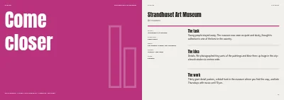 Pages 26–27 of Case book for an advertising agency – 32 pages