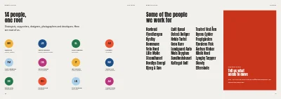 Pages 30–31 of Case book for an advertising agency – 32 pages