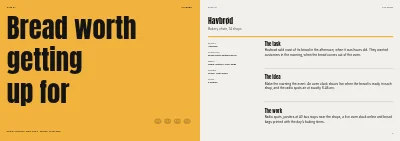 Pages 6–7 of Case book for an advertising agency – 32 pages