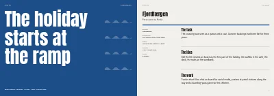Pages 10–11 of Case book for an advertising agency – 32 pages