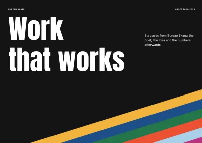 Case book for an advertising agency – 32 pages