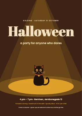 Halloween party — cat in the spotlight