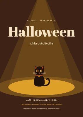 Halloween-juhlat — kissa valokeilassa