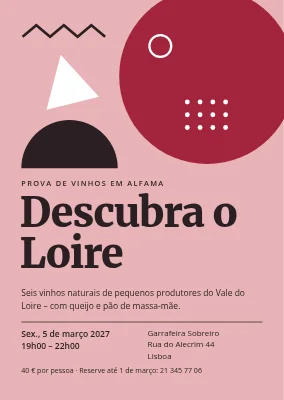 Prova de vinhos em Østerbro — convite