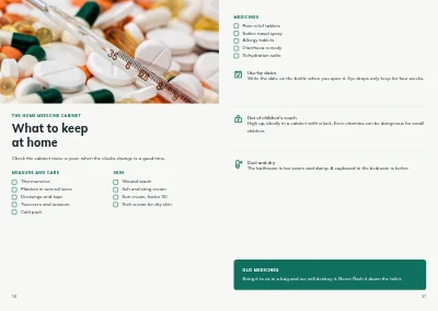 Pages 16–17 of Health guide from a pharmacy – 20 pages